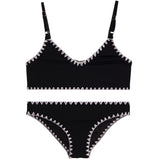 2pc Sahara Bikini With White Whipstitch