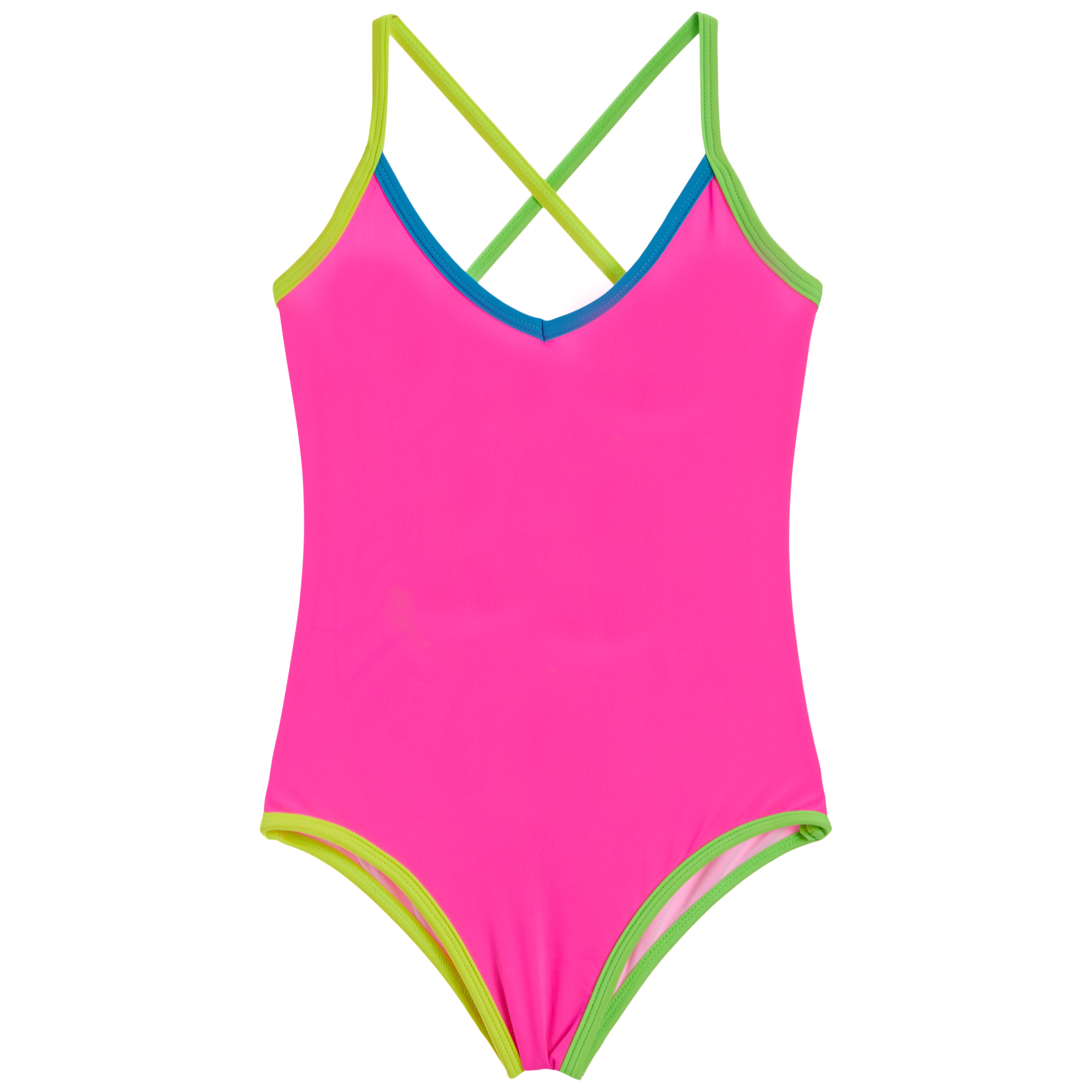 1pc Brooke Neon Binding Bathing Suit - Denny's