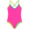 1pc Brooke Neon Binding Bathing Suit - Denny's