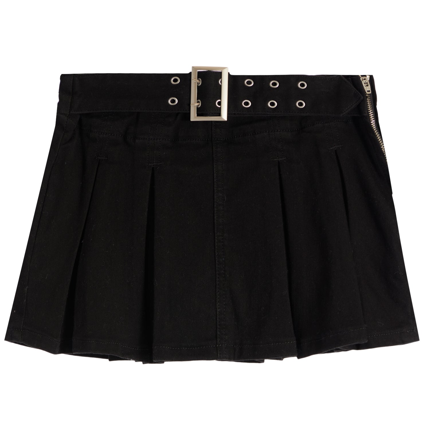 Pleasted Micro Mini Belted Skort - Denny's