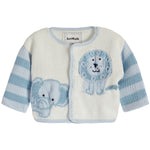 Blue Jungle Baby Sweater and Hat - Denny's