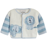 Blue Jungle Baby Sweater and Hat - Denny's