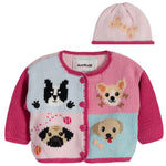 Adorable Puppies Sweater and Hat - Denny's