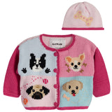 Adorable Puppies Sweater and Hat - Denny's