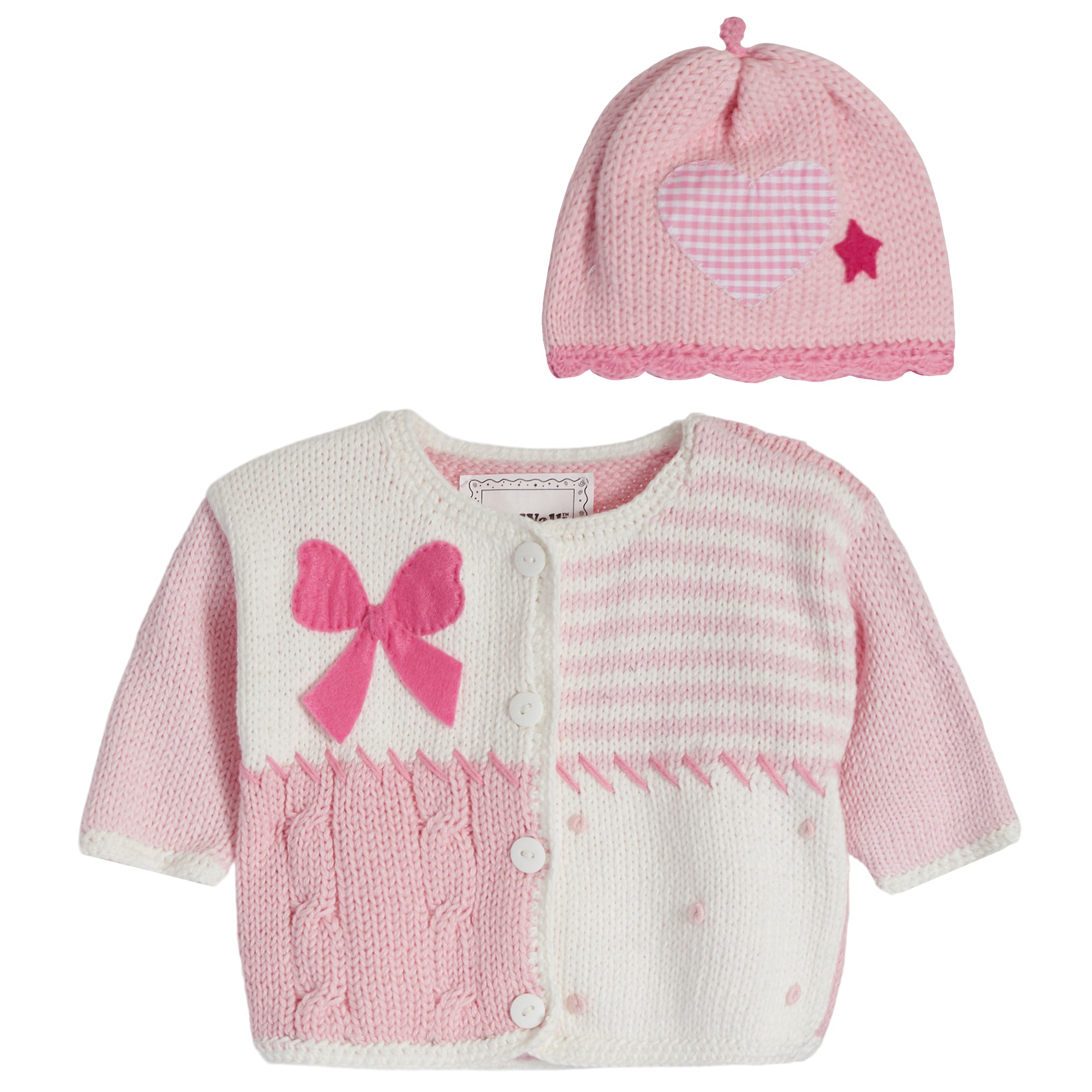 Pretty In Pink Sweater and Hat - Denny's
