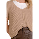Layered Short Sleeve Sweater