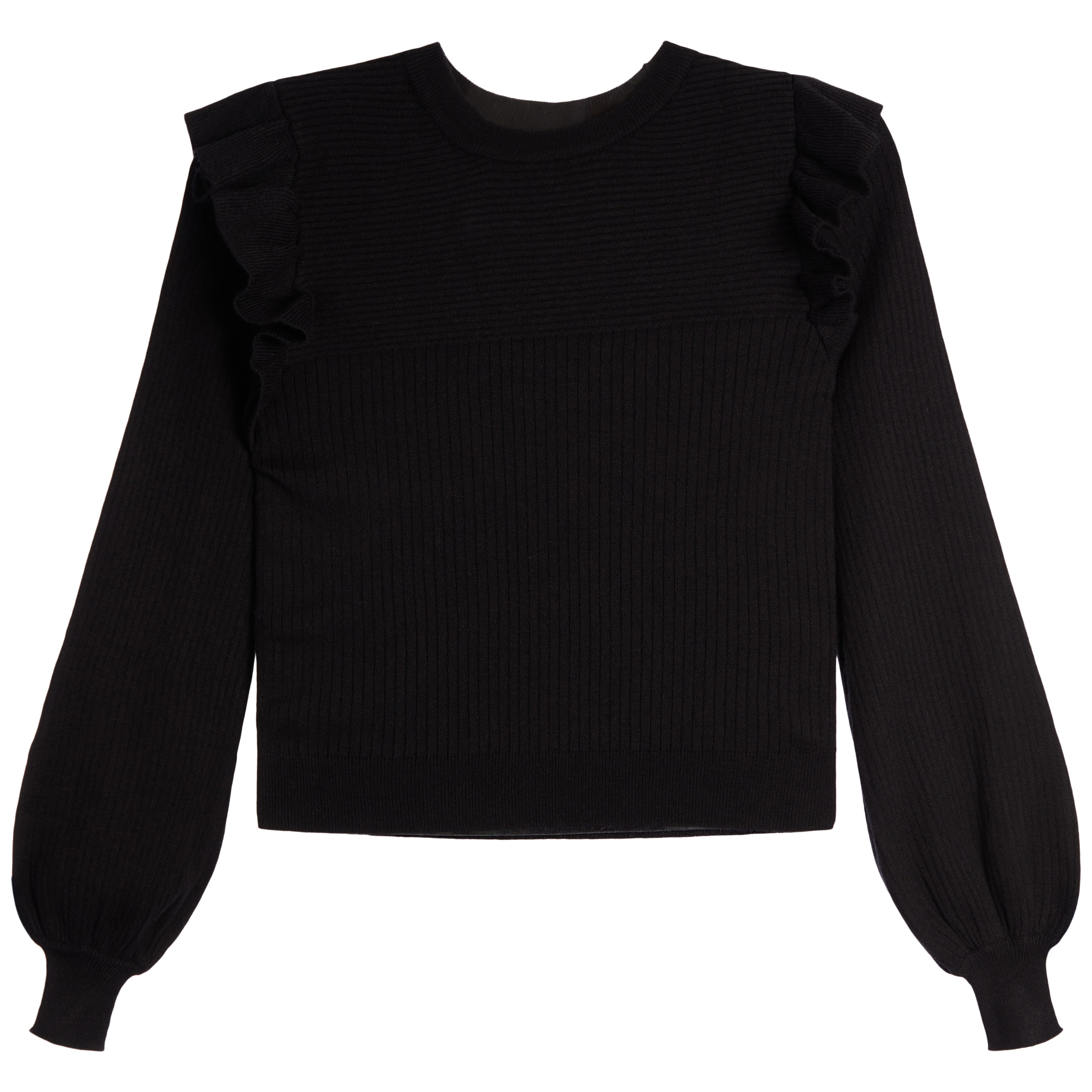 Ruffle Sleeve Sweater - Denny's