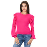 Ruffle Sleeve Sweater - Denny's