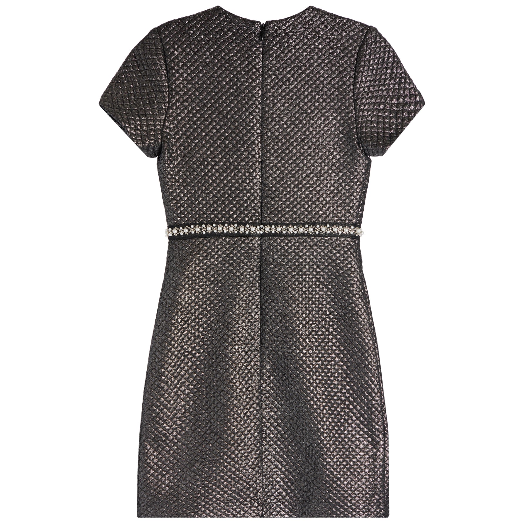 short sleeve tweed dress Sylvie Short Sleeve Tweed Dress