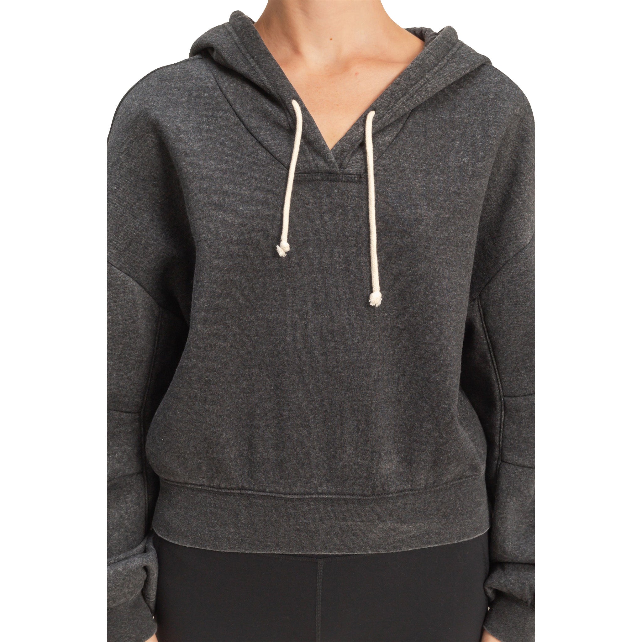 Fleece V-Neck Hoodie - Denny's