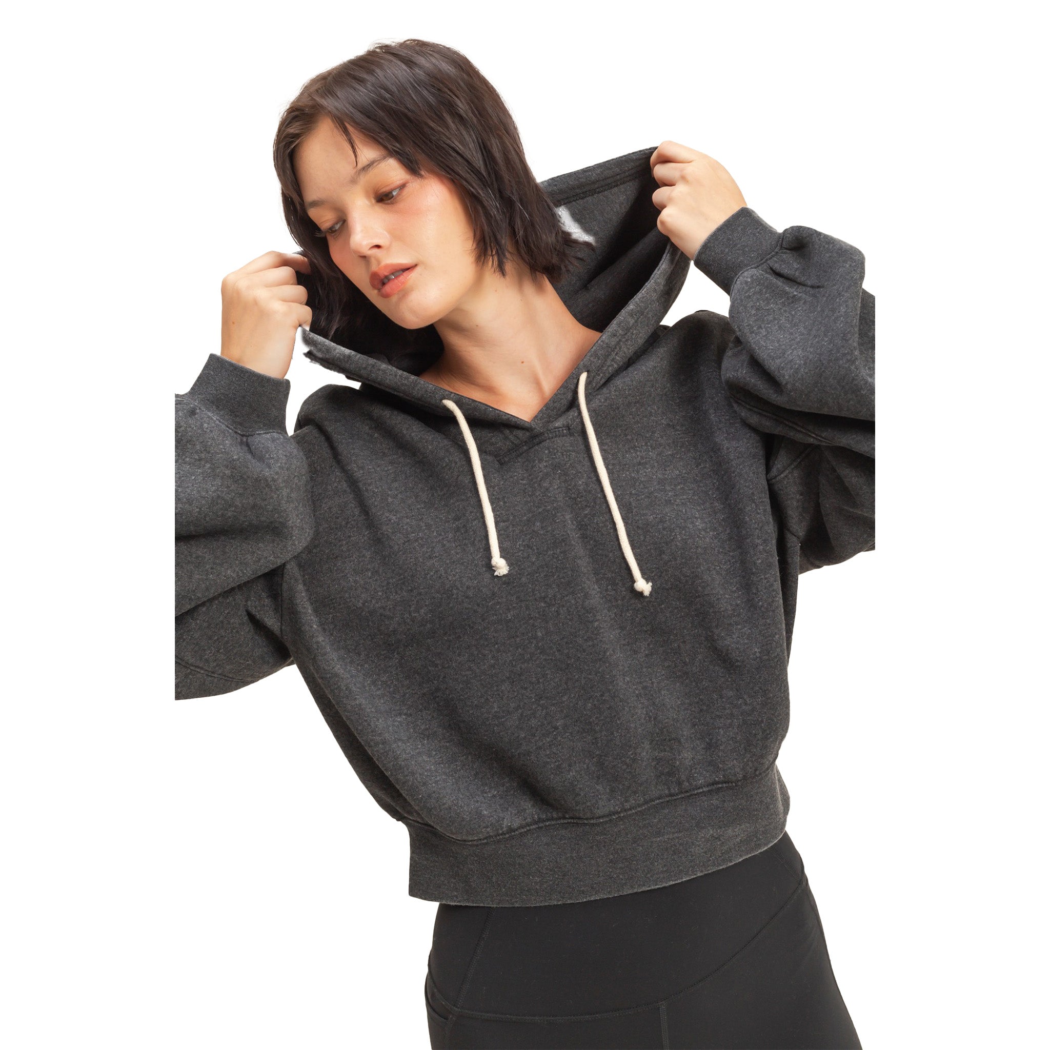 Fleece V-Neck Hoodie - Denny's