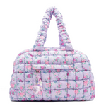 Floral Print Medium Duffle with Charm - Denny's