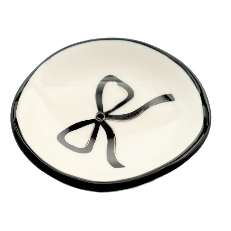 Black Bow Ring Dish - Denny's