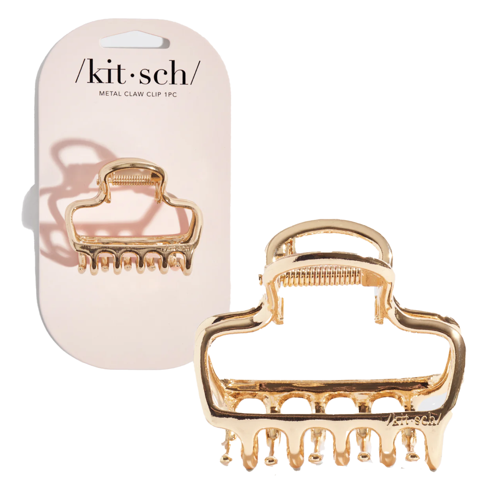 Medium Gold Half Moon Claw Clip - Denny's