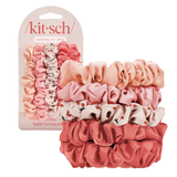 Cherry Blossom Satin Scrunchie 5pc Set - Denny's