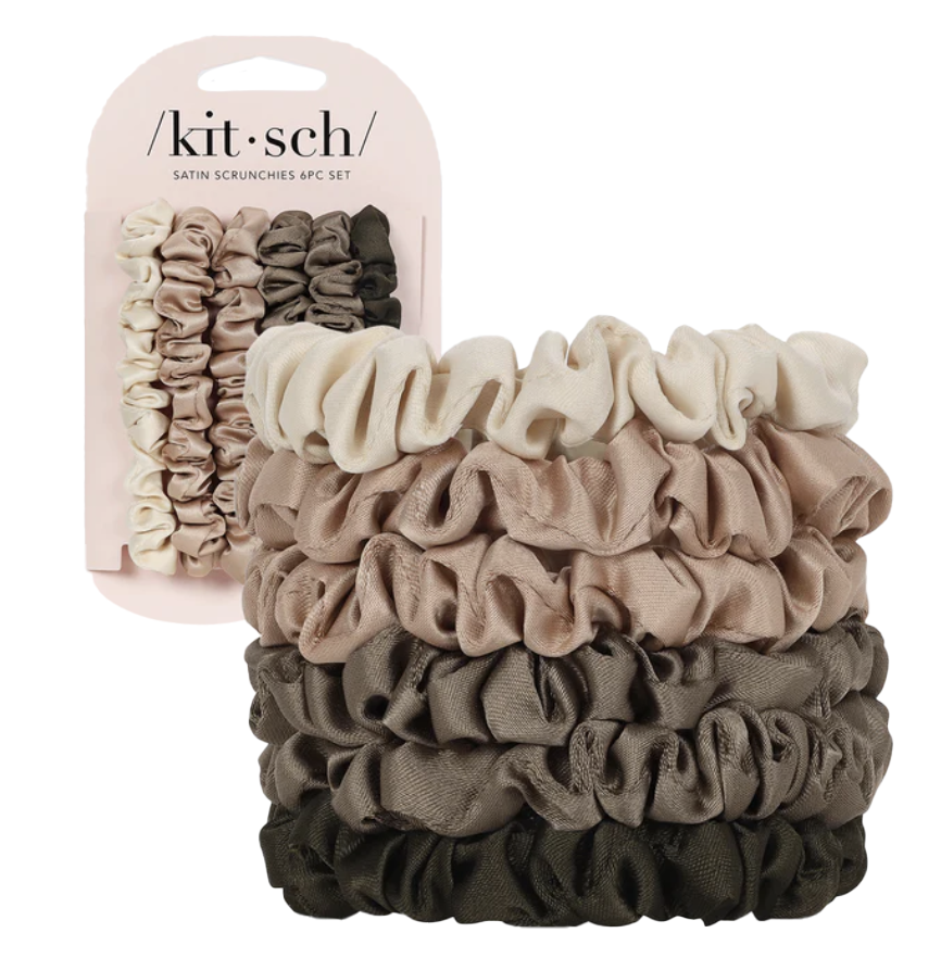 Ultra Petite Satin Scrunchie 6pc Set - Denny's