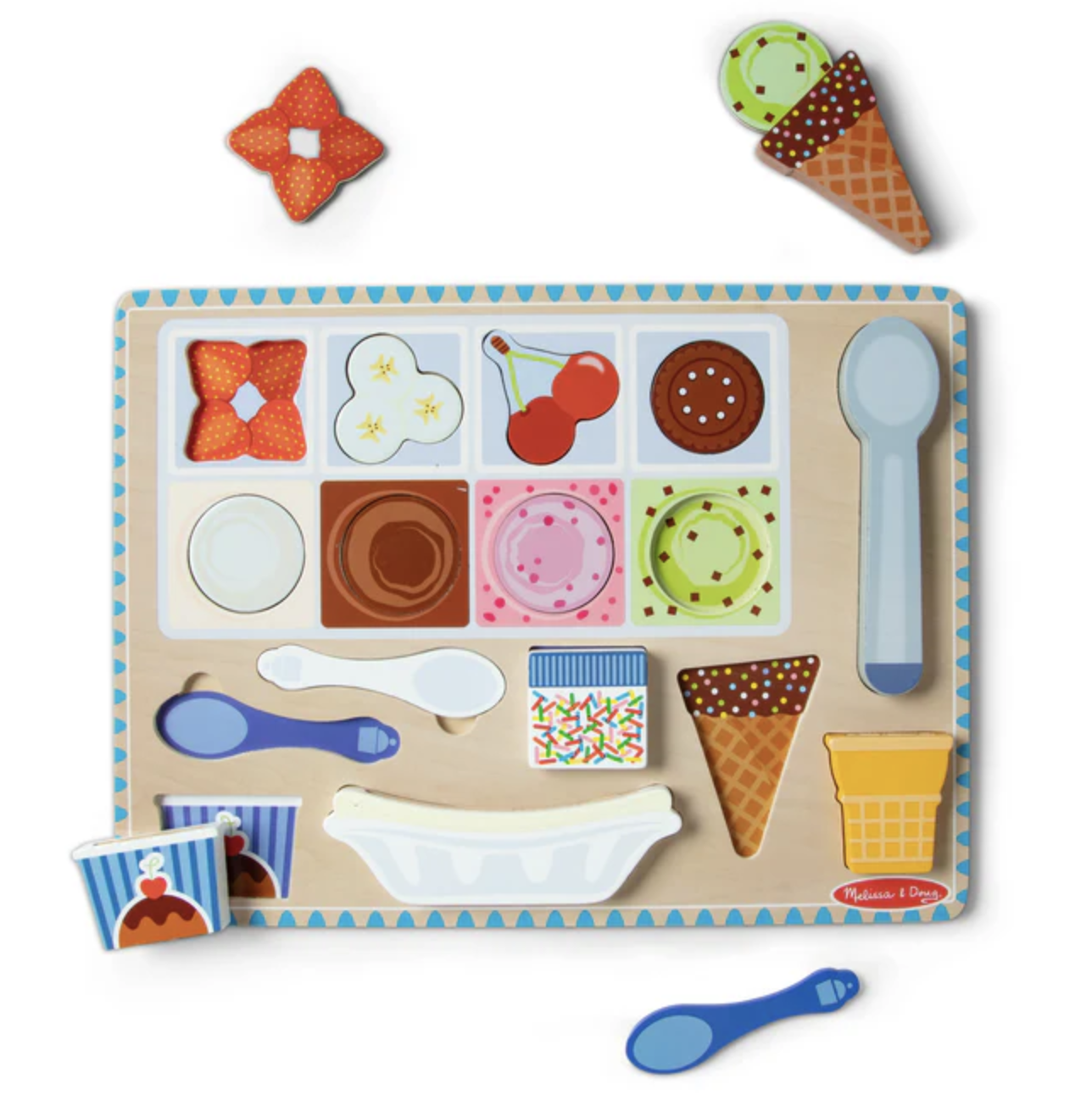 Magnetic Ice Cream Puzzle and Play Set - Denny's