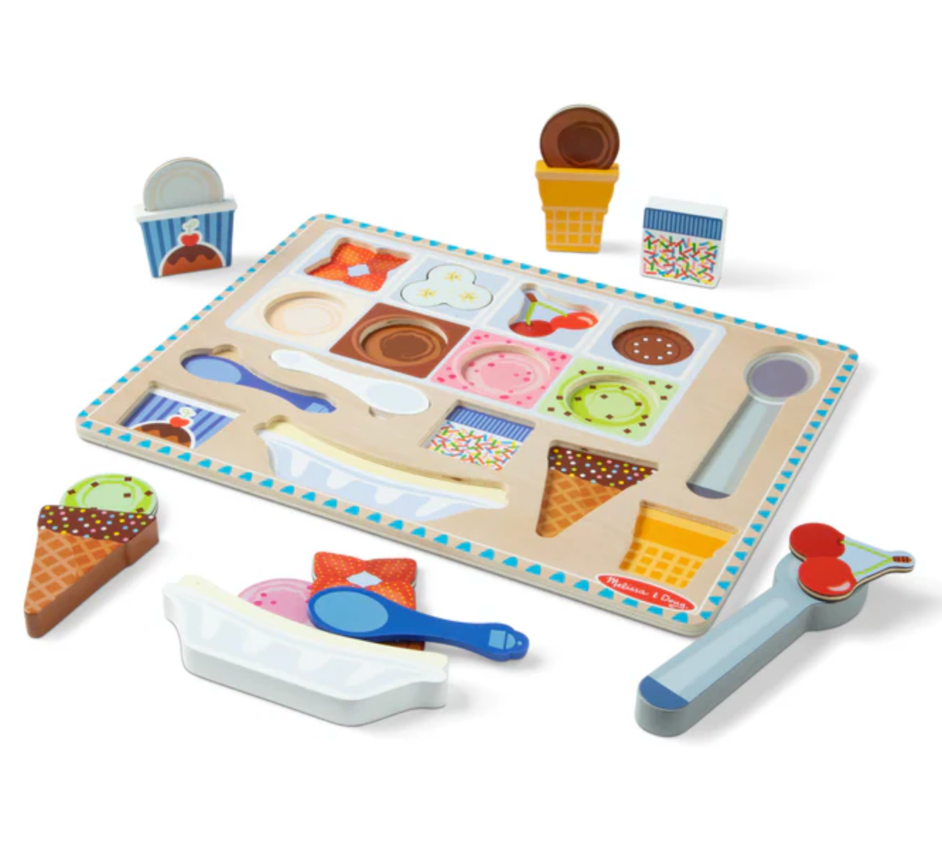 Magnetic Ice Cream Puzzle and Play Set - Denny's