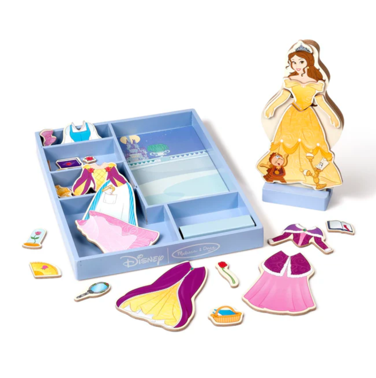 Belle Wooden Magnetic Dress-Up - Denny's