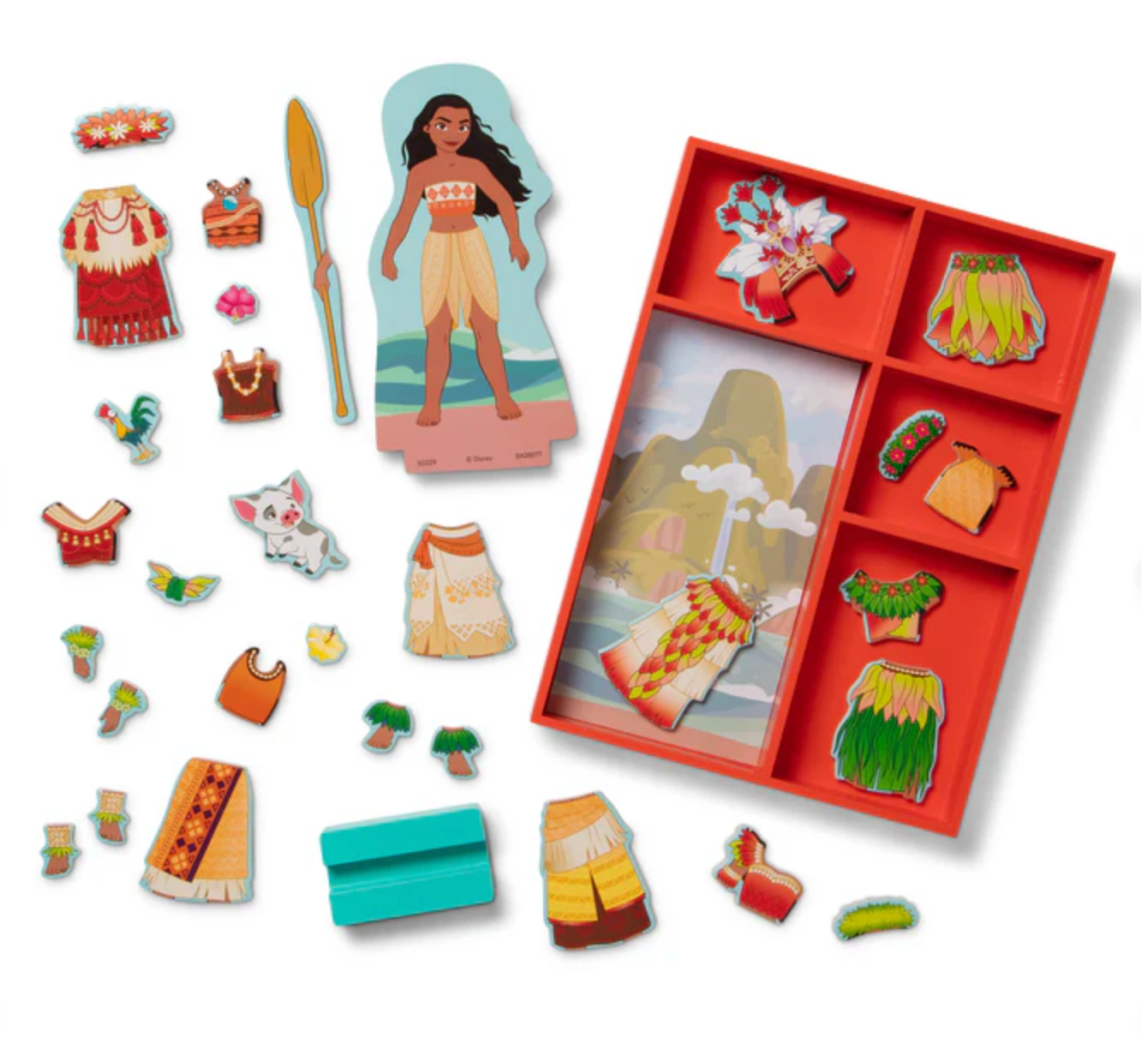 Moana Wooden Magnetic Dress-Up - Denny's