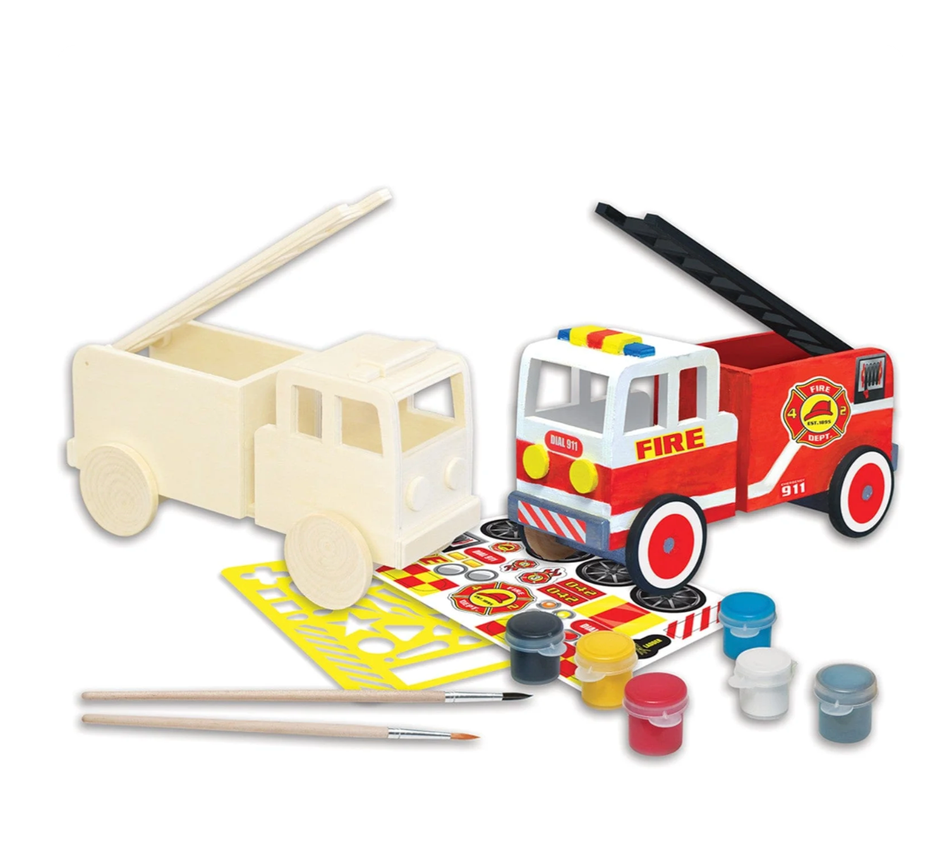 Paint Your Own Fire Truck - Denny's