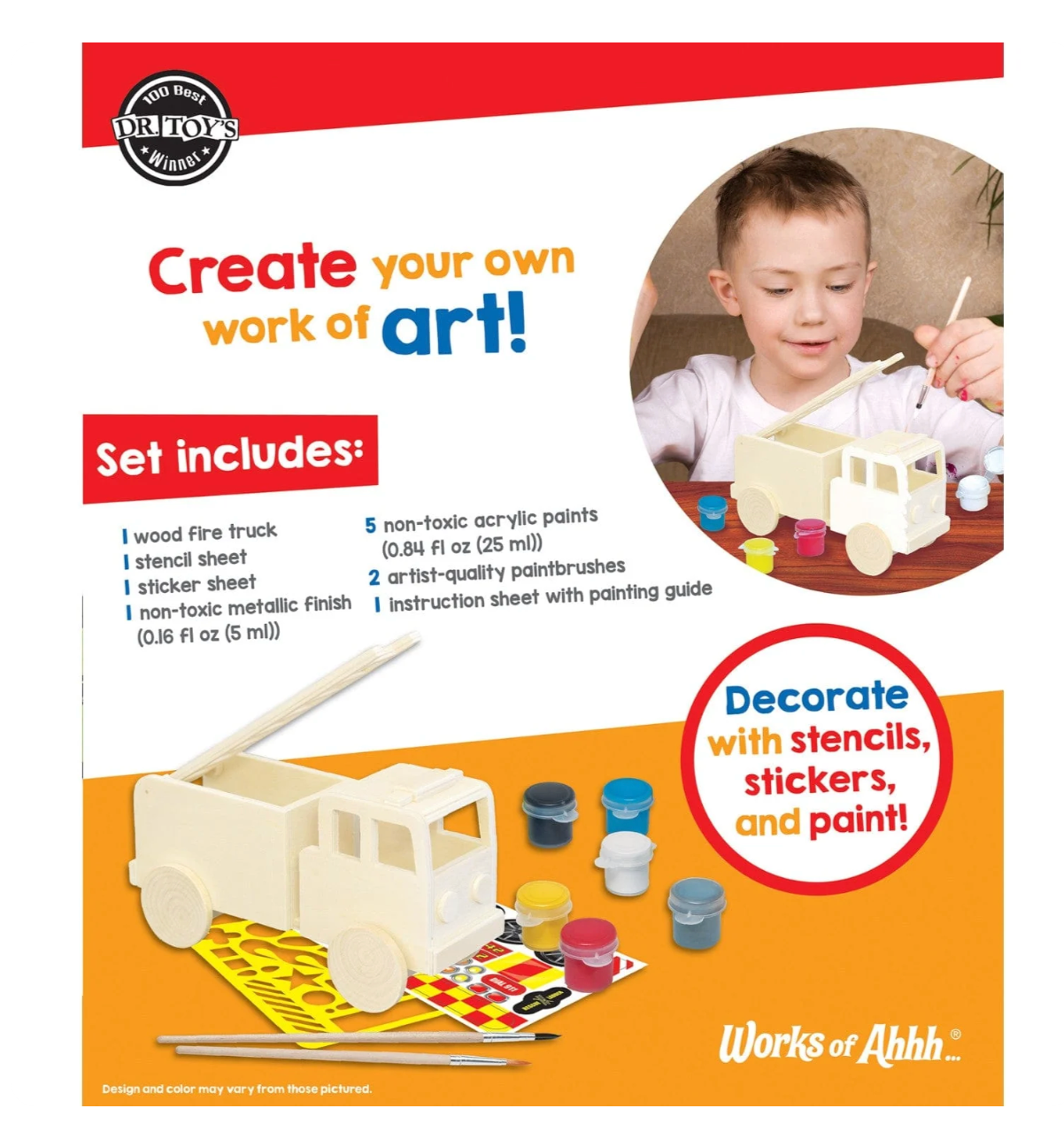 Paint Your Own Fire Truck - Denny's