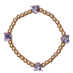 Chic Amethyst Love Bracelet - Denny's