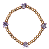 Chic Amethyst Love Bracelet - Denny's