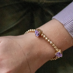 Chic Amethyst Love Bracelet - Denny's