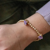 Chic Amethyst Love Bracelet - Denny's