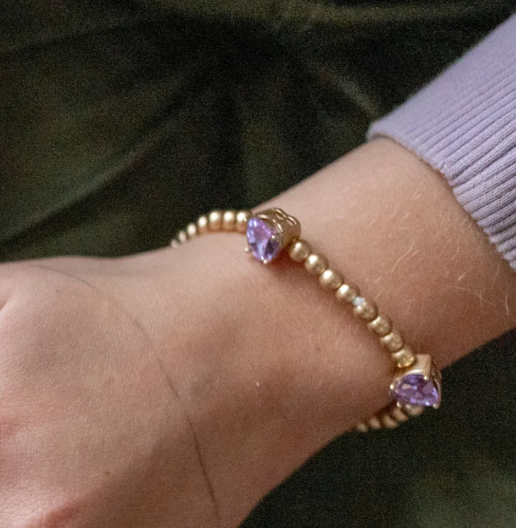 Chic Amethyst Love Bracelet - Denny's