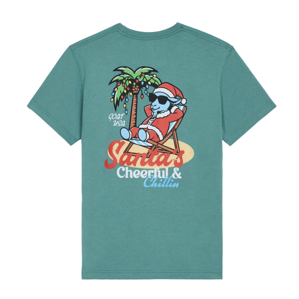 Cheerful Chillin Santa Tee - Denny's