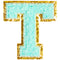 T Varsity Chenille Letter Sticker Patch - Denny's