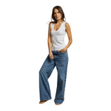 Jordan U Neck Ribbed Tank - Denny's