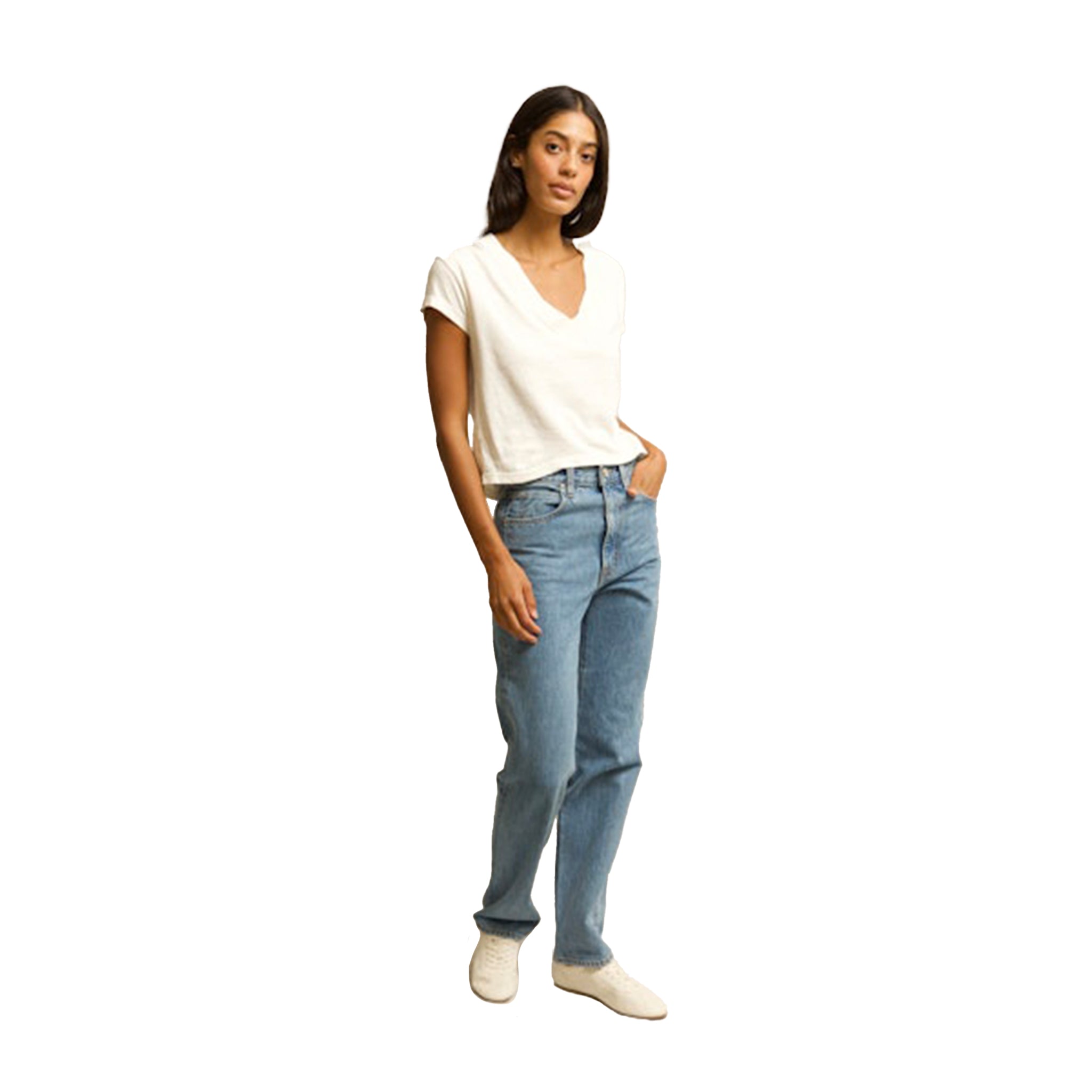 Alanis Recycled V-Neck - Denny's