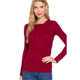 Long Sleeve Thermal Henley - Denny's