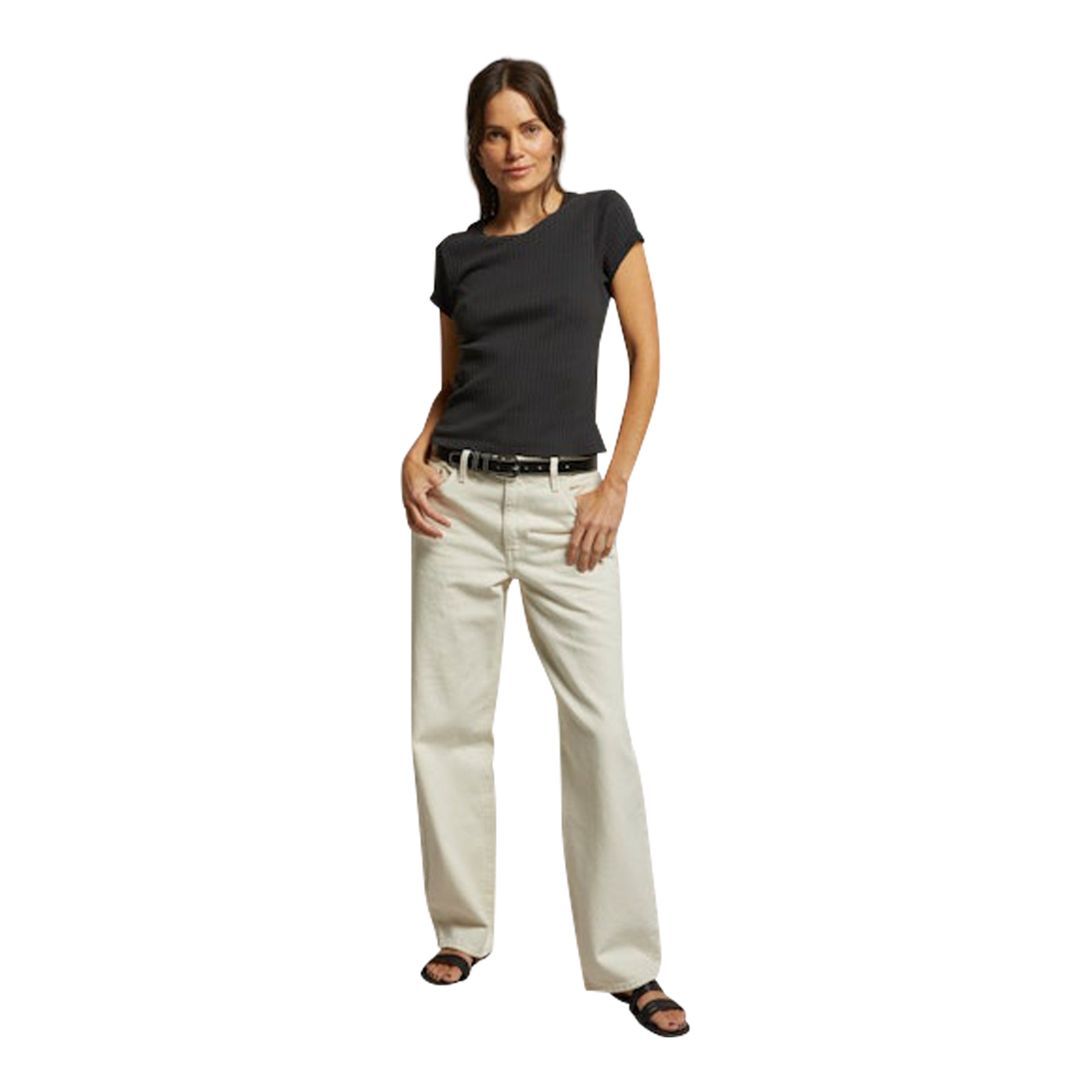 Etta Rib Baby Tee - Denny's