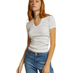 Avril Short Sleeve U Neck Tee - Denny's