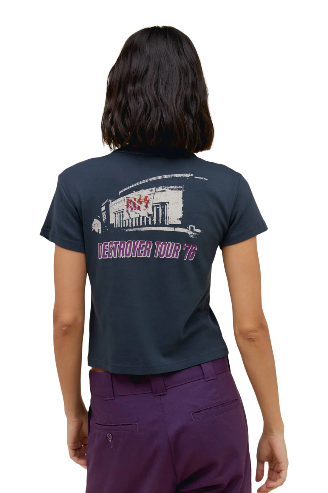 Kiss Destroyer Tour 76 Shrunken Tee - Denny's
