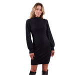 Balloon Sleeve Sweater Dress - Denny's