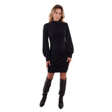 Balloon Sleeve Sweater Dress - Denny's