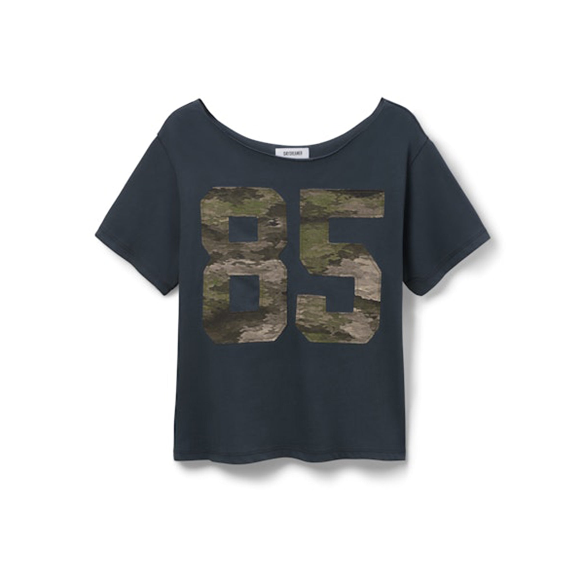 85 Camo Applique Off Shoulder Tee - Denny's
