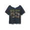 85 Camo Applique Off Shoulder Tee - Denny's