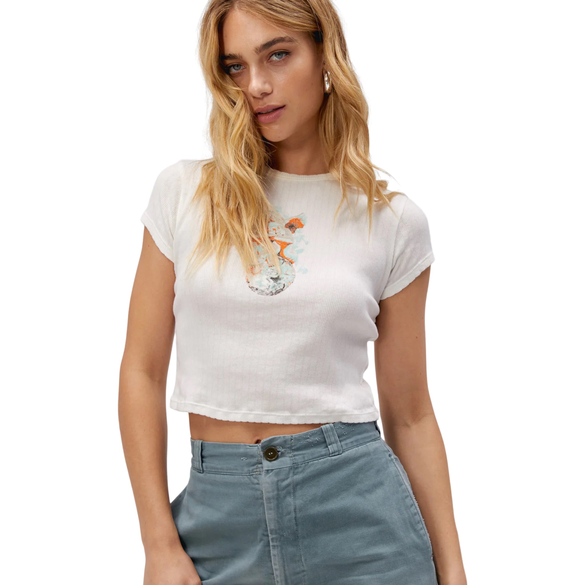 Dream Life Away Pointelle Tee - Denny's