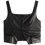 Pleather Vest - Denny's