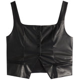 Pleather Vest - Denny's