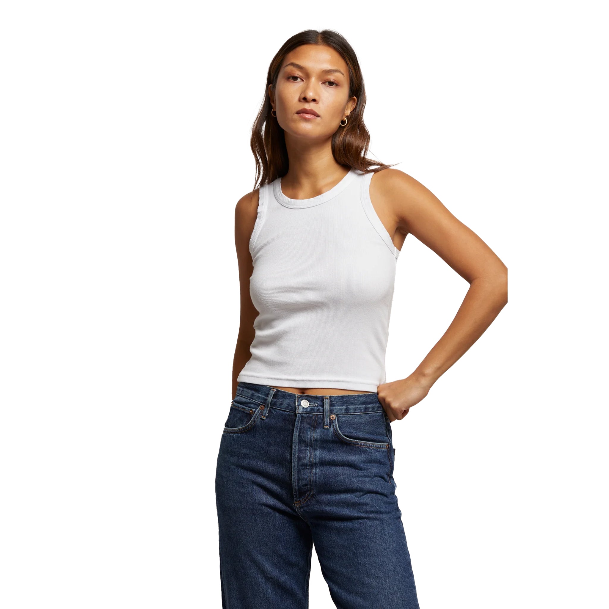 Elle Ribbed Tank - Denny's