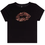 Leopard Lips Short Sleeve Tee - Denny's
