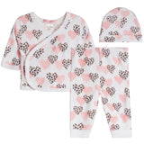3Pc Leopard Hearts Take Home Outfit - Denny's