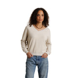 Zuri Reverse Fleece Vneck